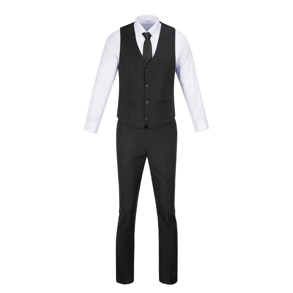 Two Button 3 Pieces Men Suits (MORE COLORS )