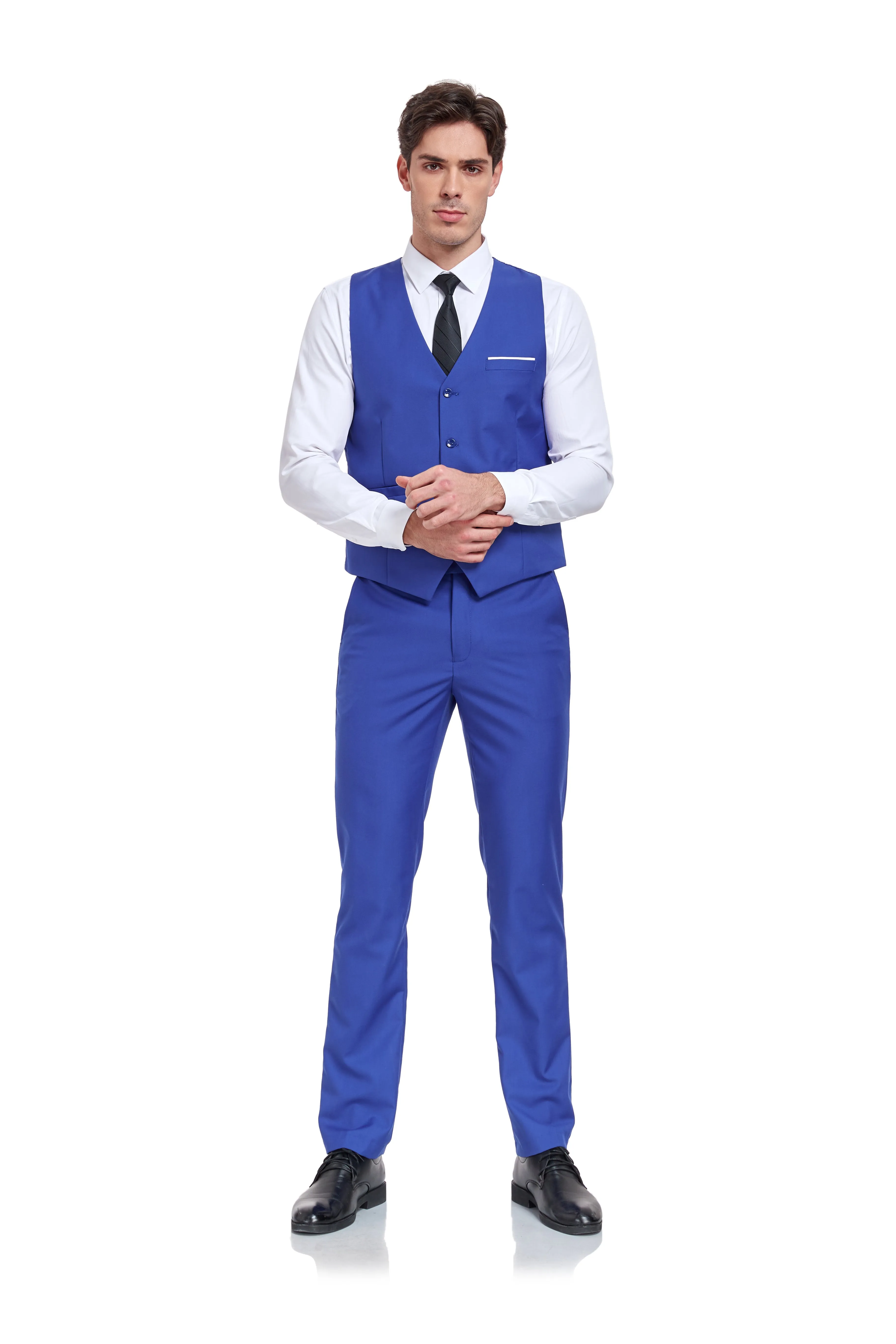 Two Button 3 Pieces Men Suits (MORE COLORS )