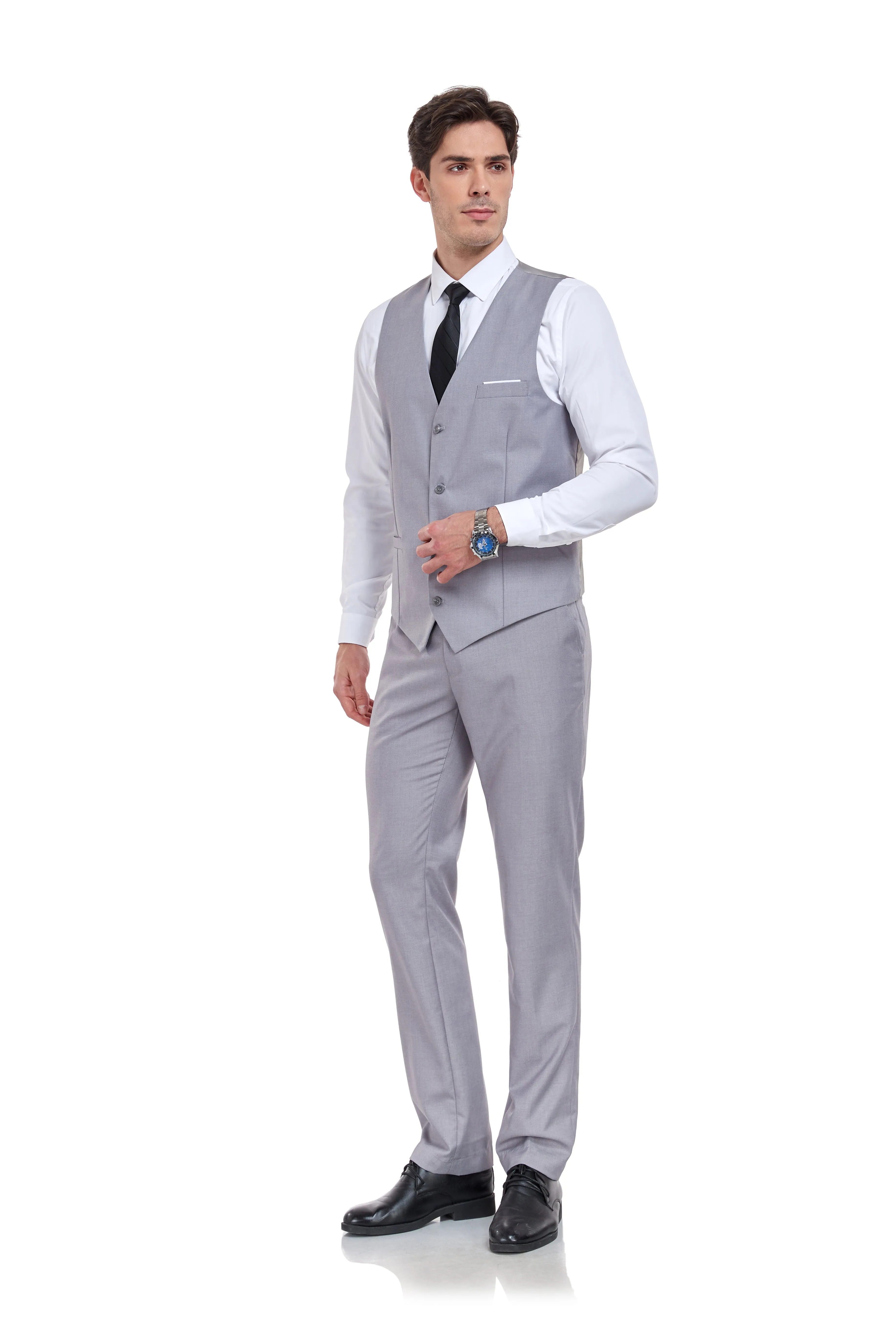 Two Button 3 Pieces Men Suits (MORE COLORS )