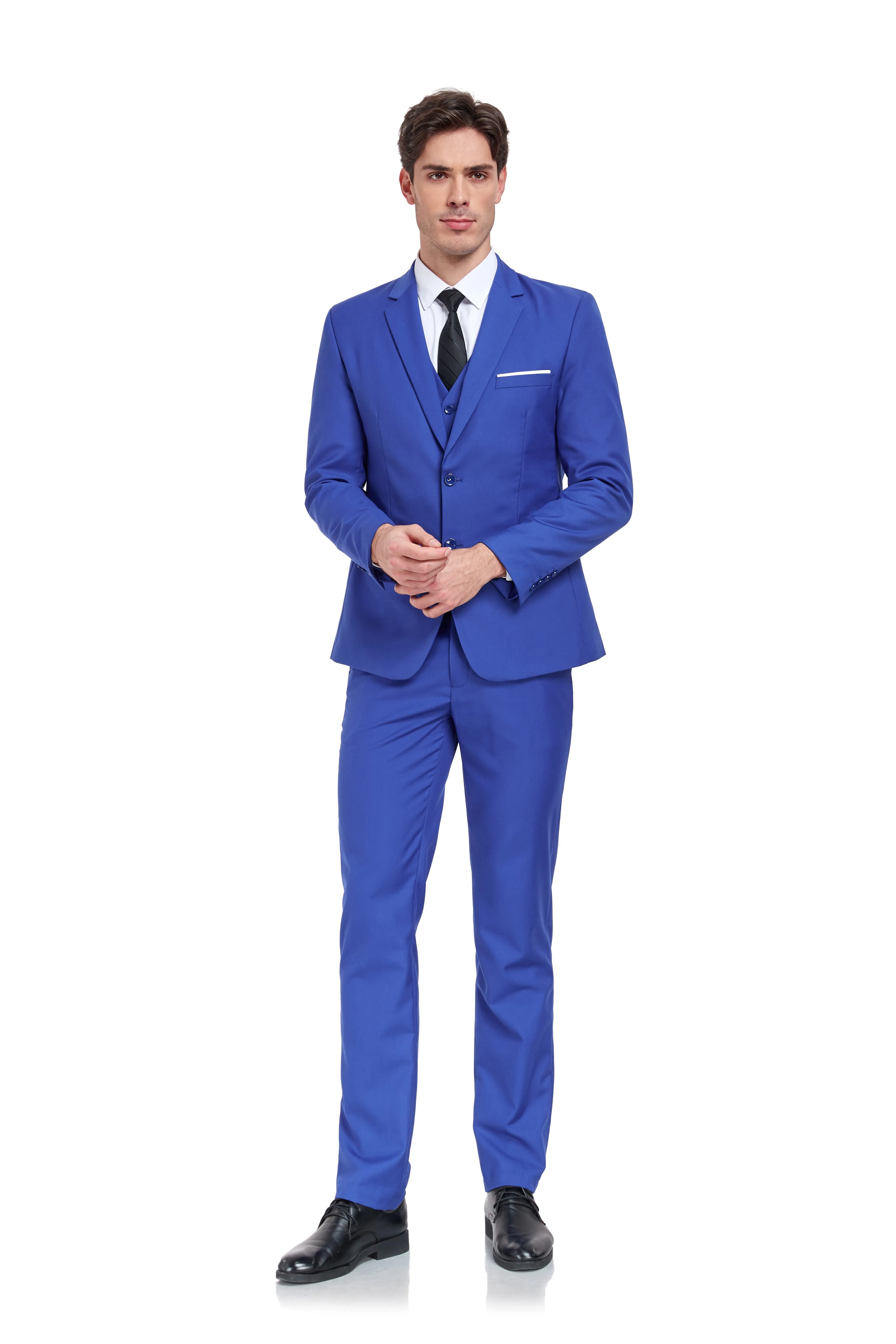Two Button 3 Pieces Men Suits (MORE COLORS )