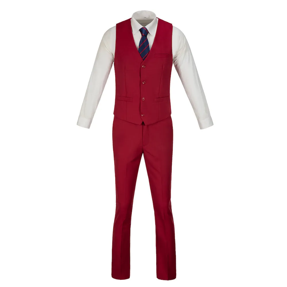 Two Button 3 Pieces Men Suits (MORE COLORS )