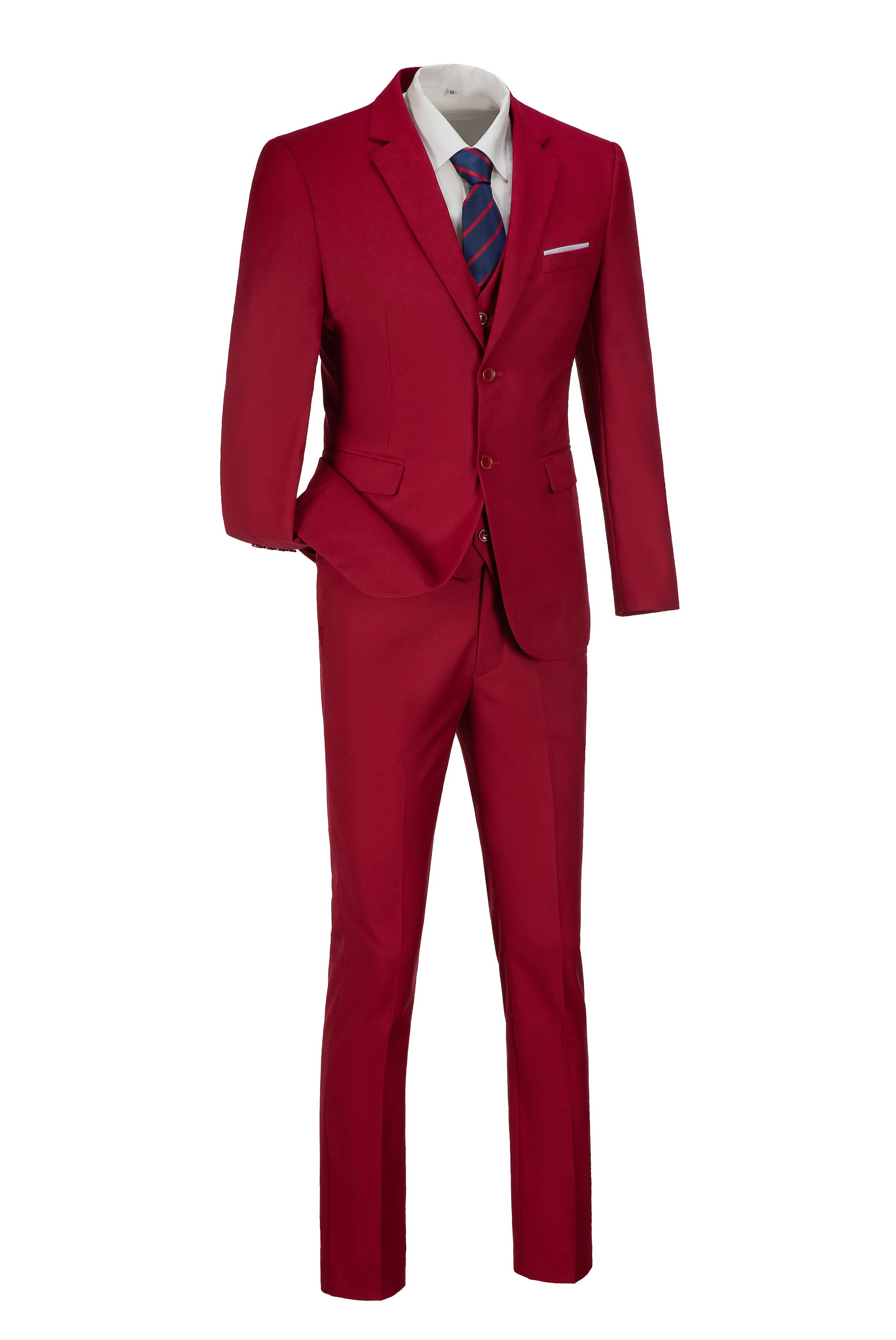 Two Button 3 Pieces Men Suits (MORE COLORS )