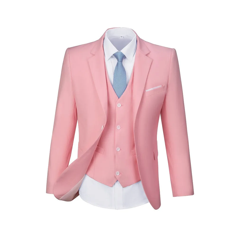 Two Button 3 Pieces Men Suits (MORE COLORS )