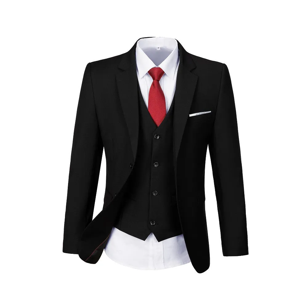 Two Button 3 Pieces Men Suits (MORE COLORS )