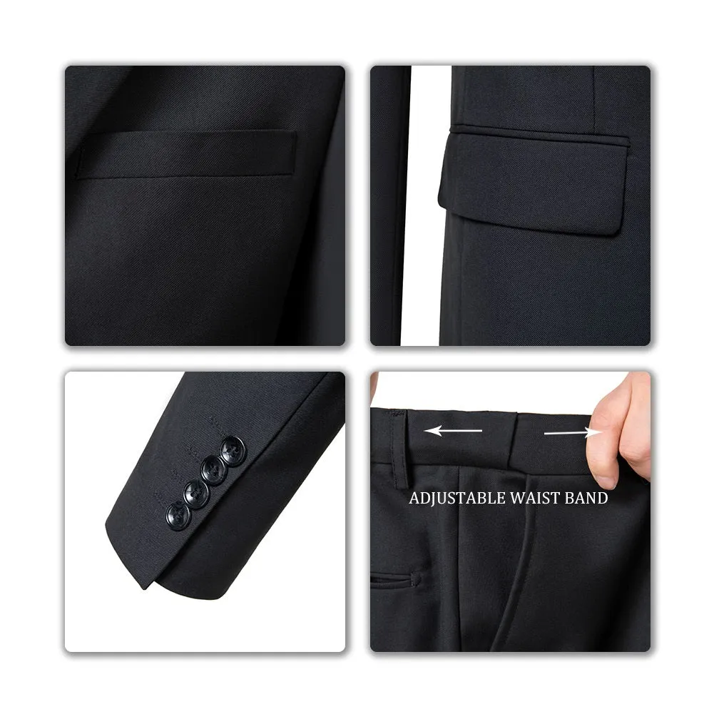 Two Button 3 Pieces Slim Fit Men Suits (MORE COLORS )