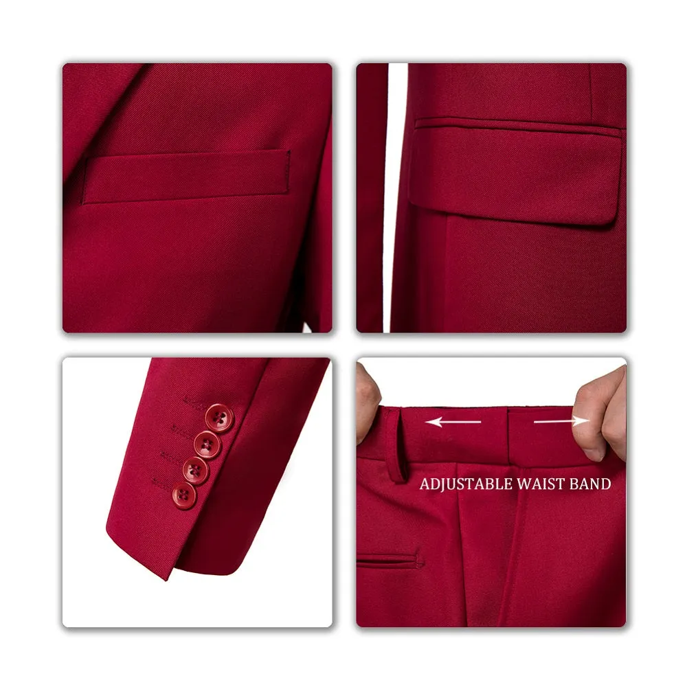 Two Button 3 Pieces Slim Fit Men Suits (MORE COLORS )