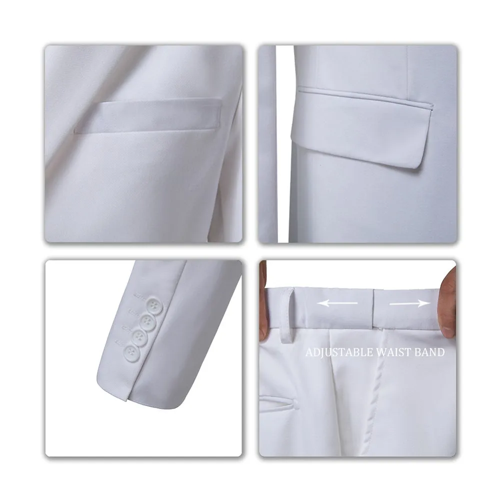 Two Button 3 Pieces Slim Fit Men Suits (MORE COLORS )