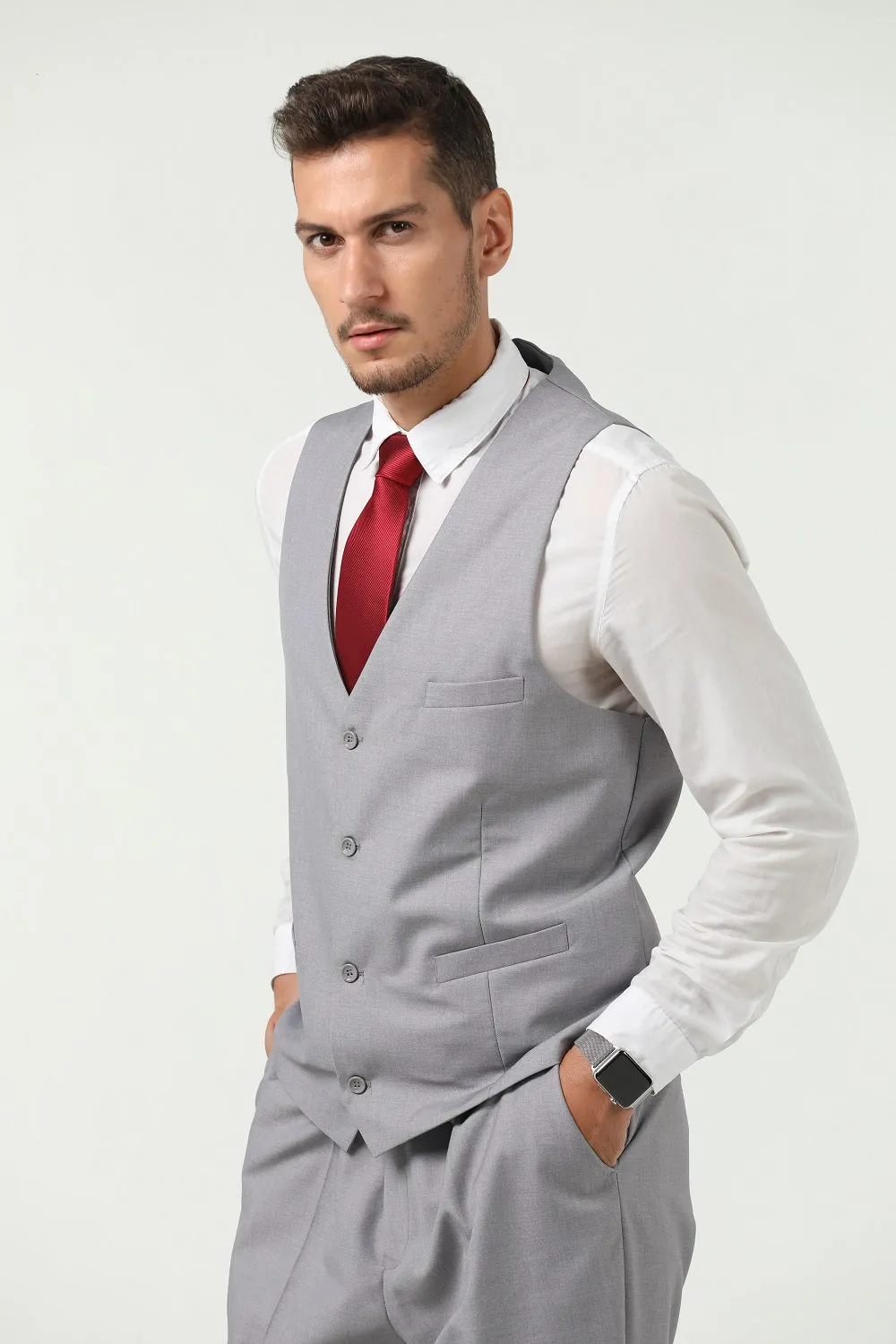 Two Button 3 Pieces Slim Fit Men Suits (MORE COLORS )