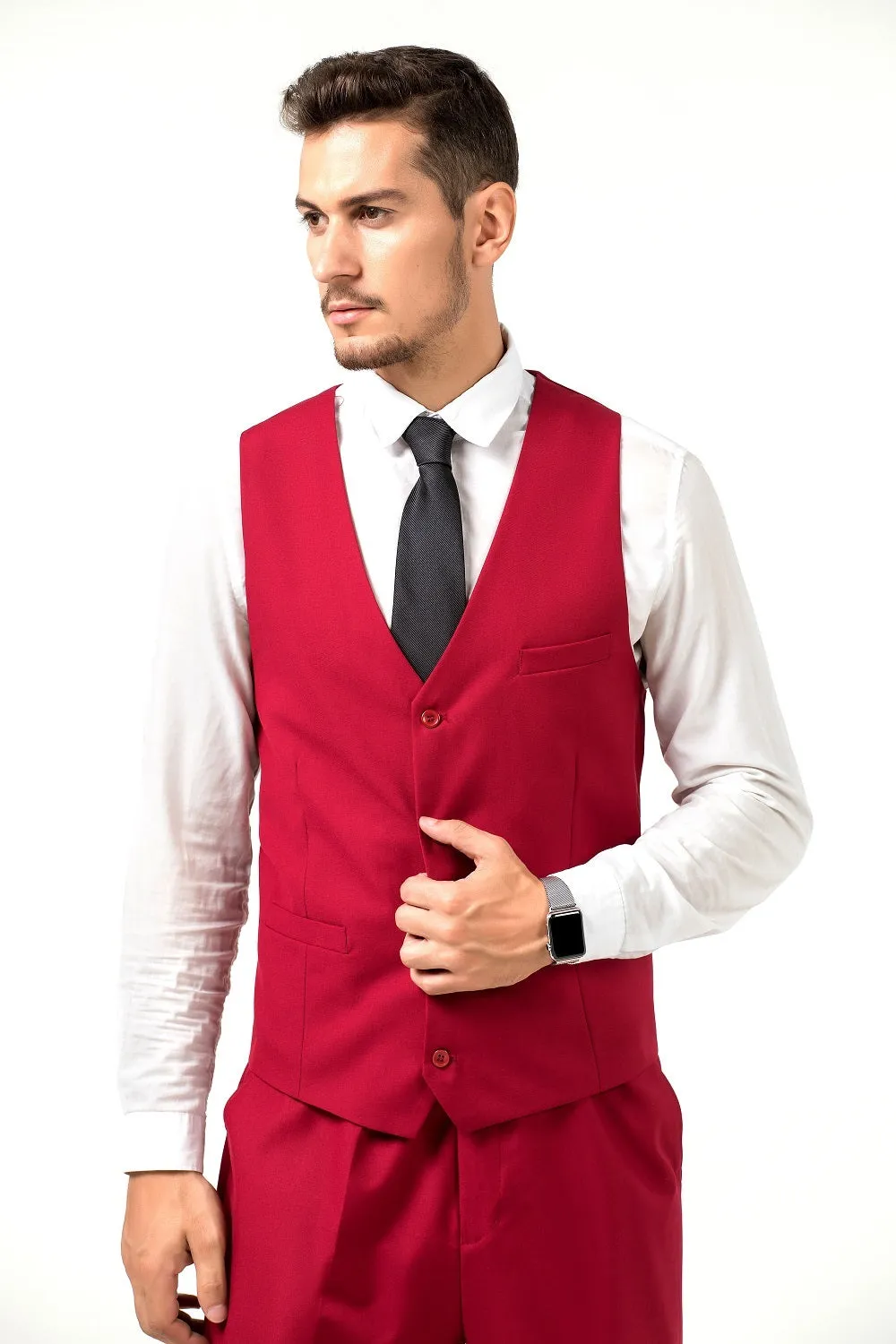Two Button 3 Pieces Slim Fit Men Suits (MORE COLORS )
