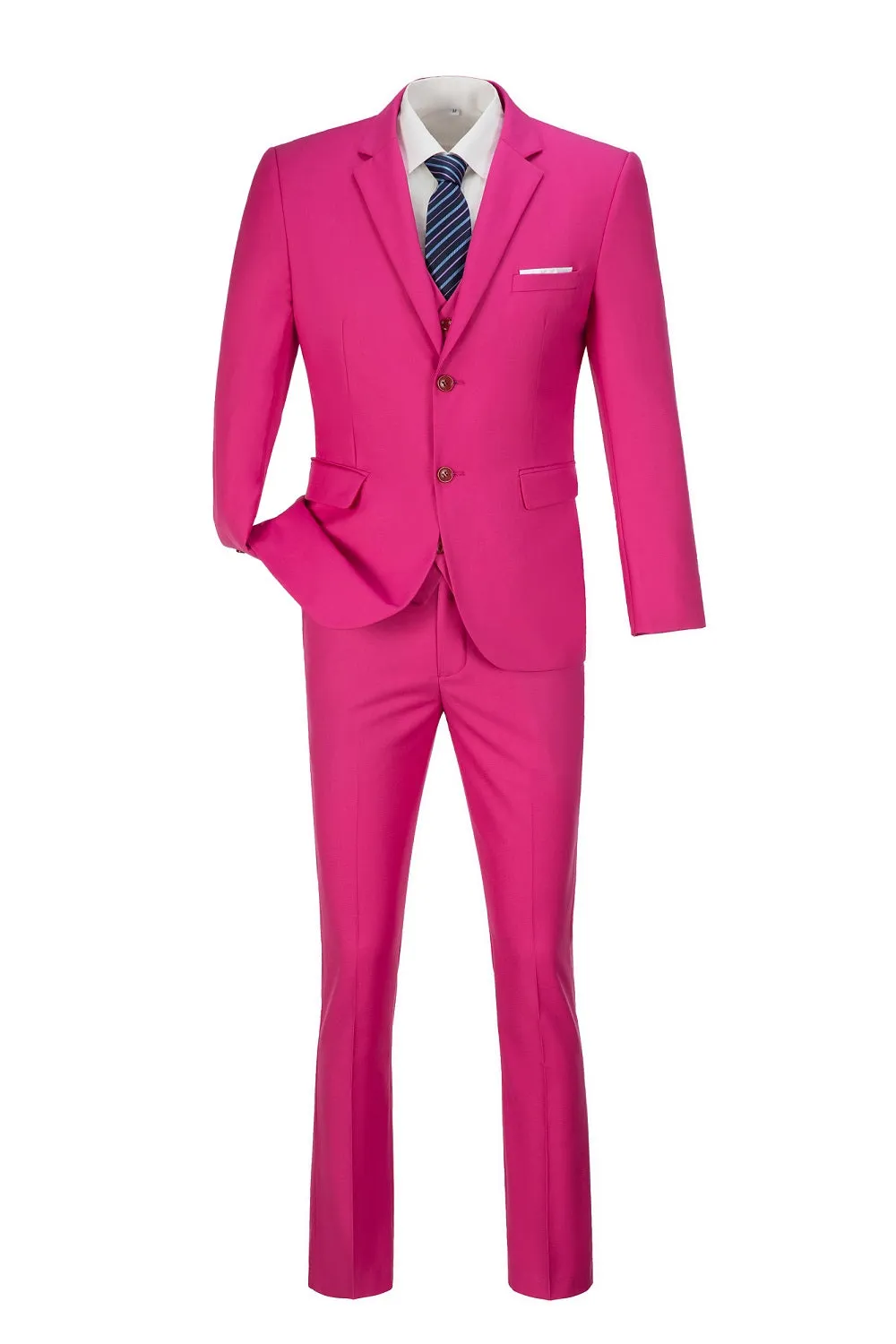 Two Button 3 Pieces Slim Fit Men Suits (MORE COLORS )