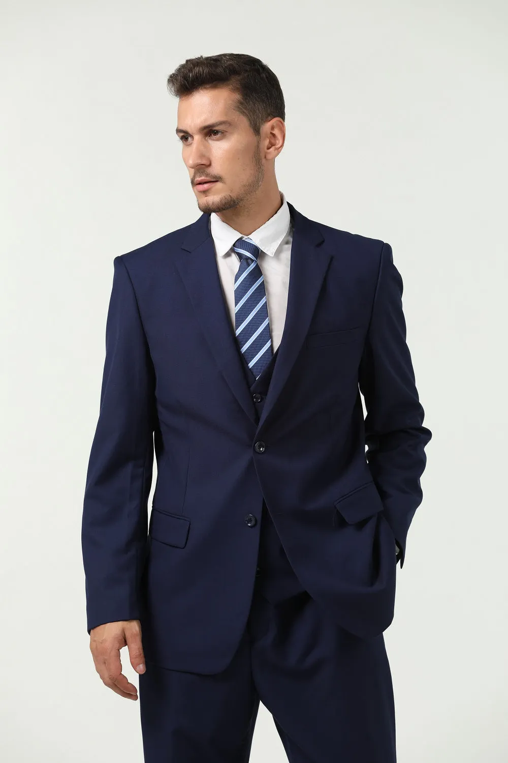 Two Button 3 Pieces Slim Fit Men Suits (MORE COLORS )