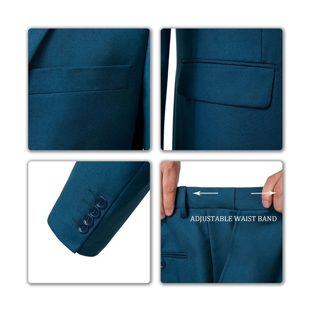 Two Button 3 Pieces Slim Fit Men Suits (MORE COLORS )