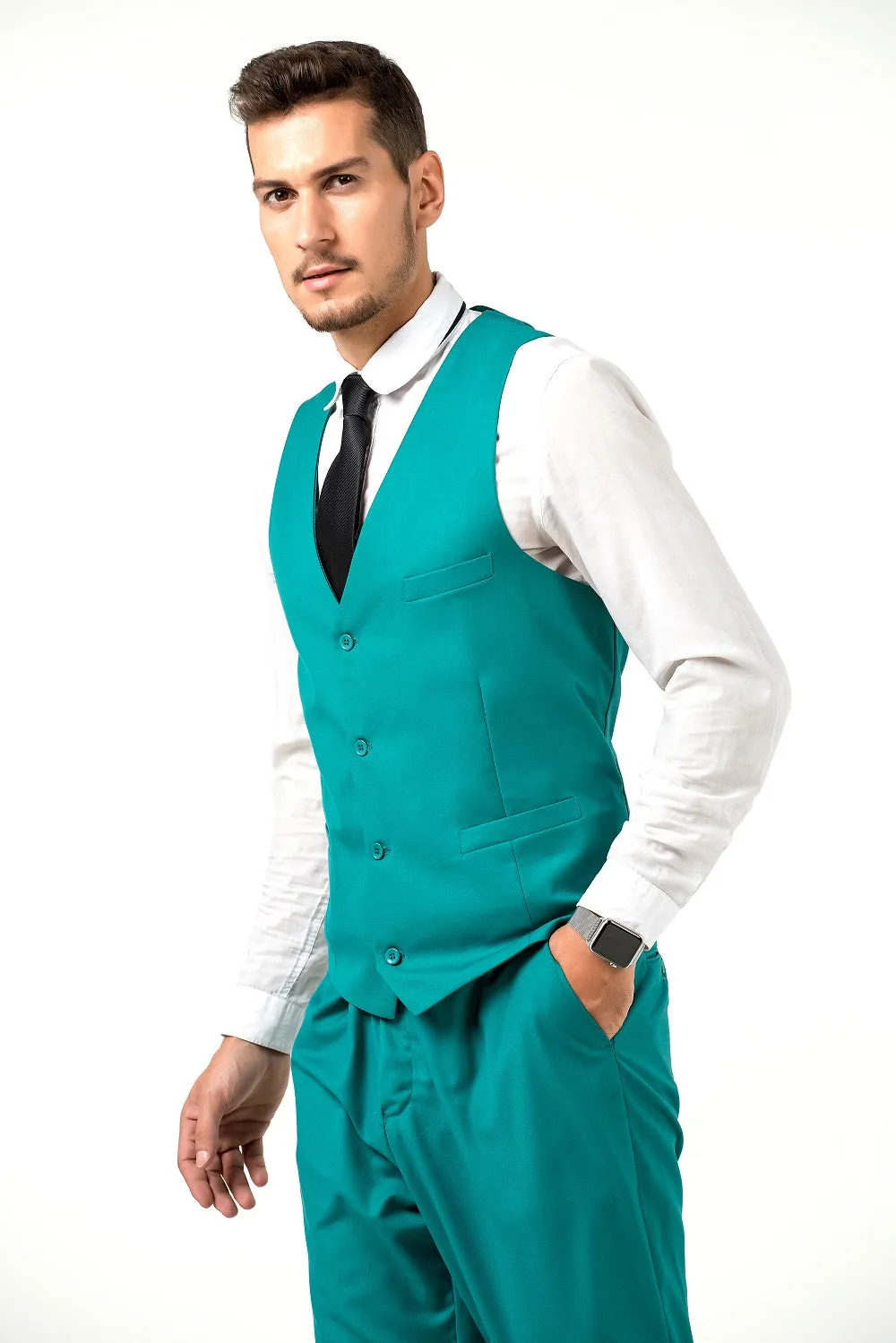Two Button 3 Pieces Slim Fit Men Suits (MORE COLORS )