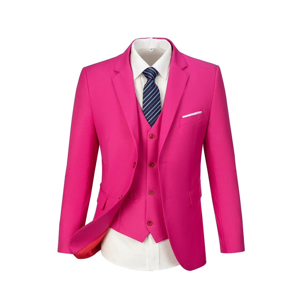 Two Button 3 Pieces Slim Fit Men Suits (MORE COLORS )