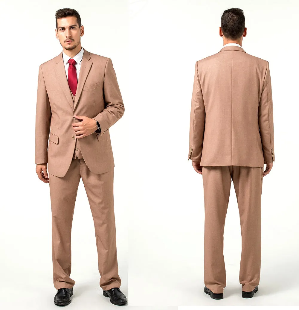 Two Button 3 Pieces Slim Fit Men Suits (MORE COLORS )