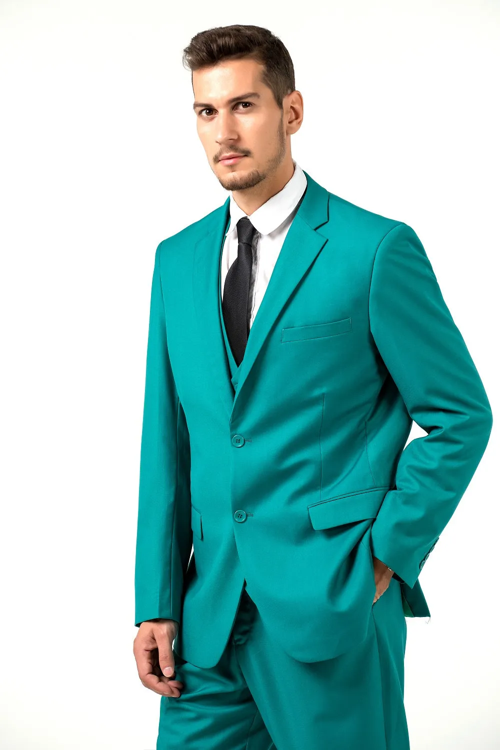 Two Button 3 Pieces Slim Fit Men Suits (MORE COLORS )