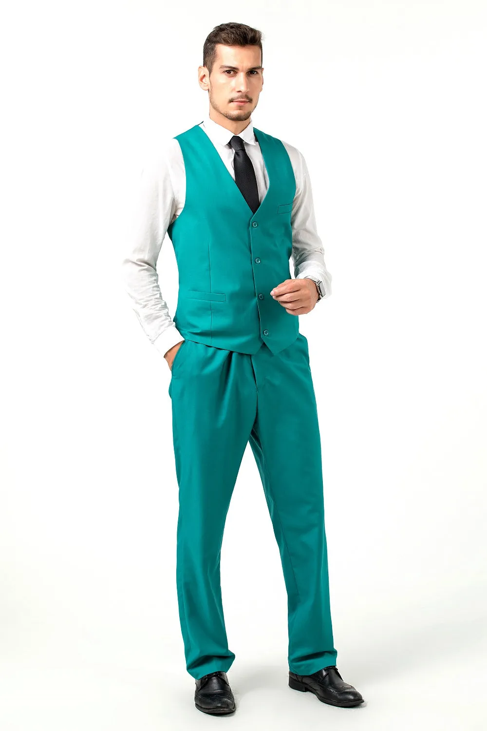 Two Button 3 Pieces Slim Fit Men Suits (MORE COLORS )