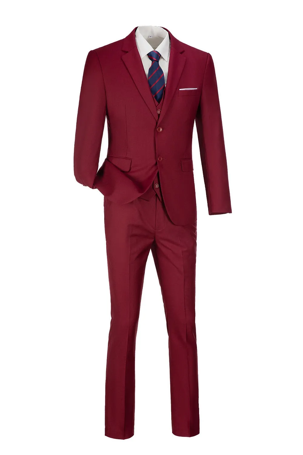 Two Button 3 Pieces Slim Fit Men Suits (MORE COLORS )