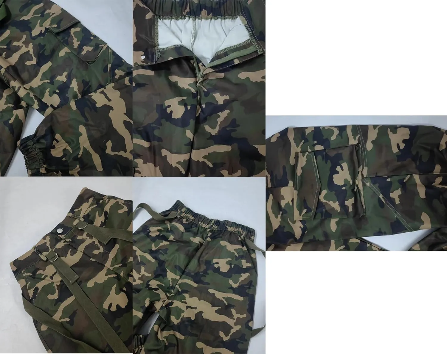 Vakkest Womens Camo Cargo Pants Army Fatigue Jogger Camouflage High Waist Trouser Clubwear Y2K Sweatpants with Belt