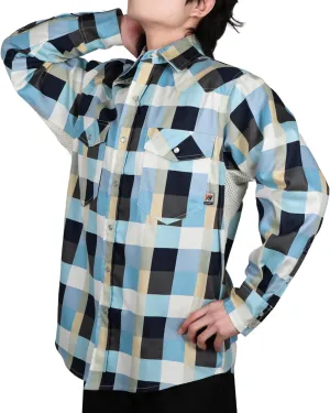 VATRENUS FR Shirts for Summer Pearl Snaps Breathable Vented Mesh Back and Underarm Lightweight Flame Resistant Welding Shirt