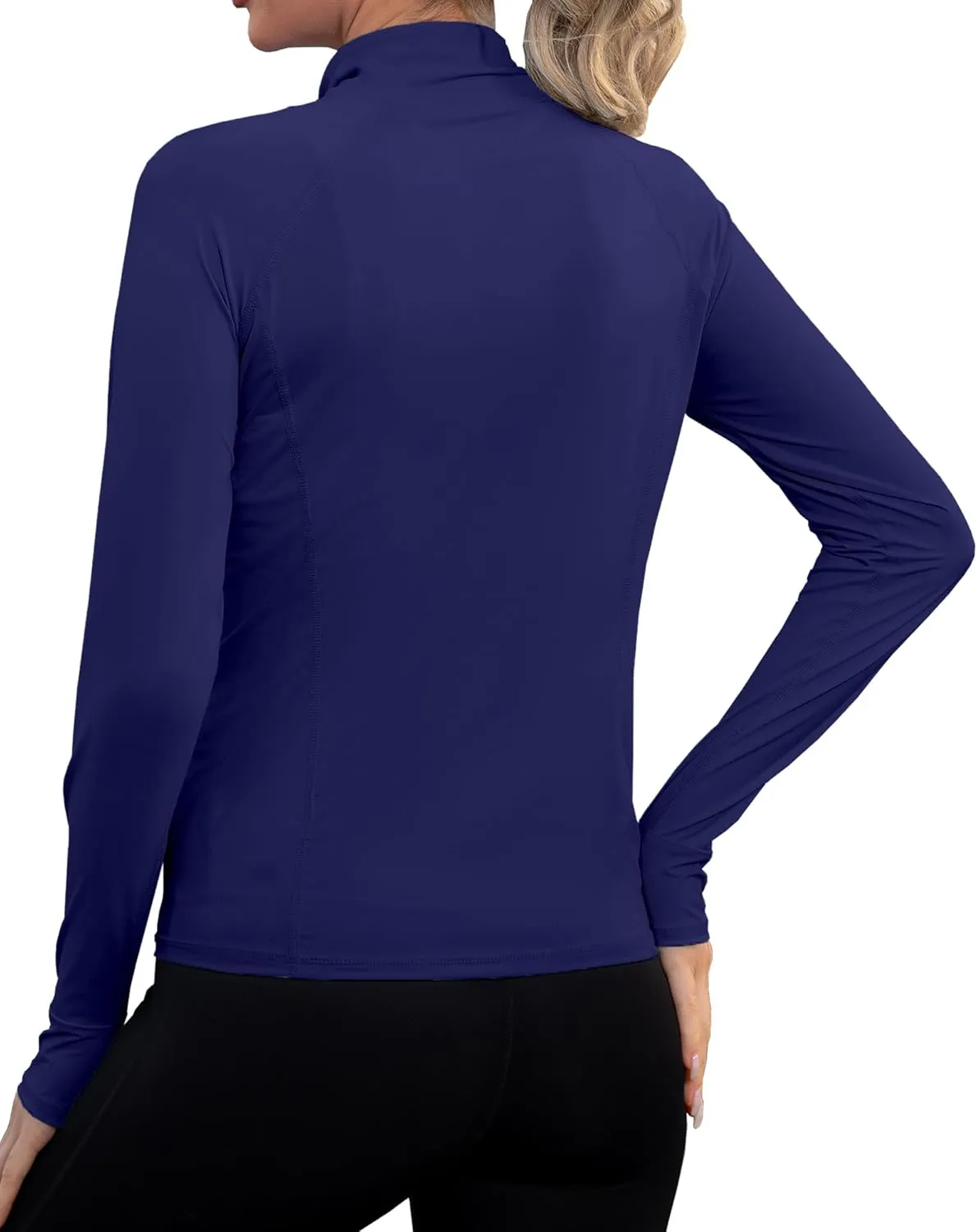 We1Fit Women's UPF 50  Sun Protection Lightweight Jacket Long Sleeve Running Athletic Shirts with Pockets
