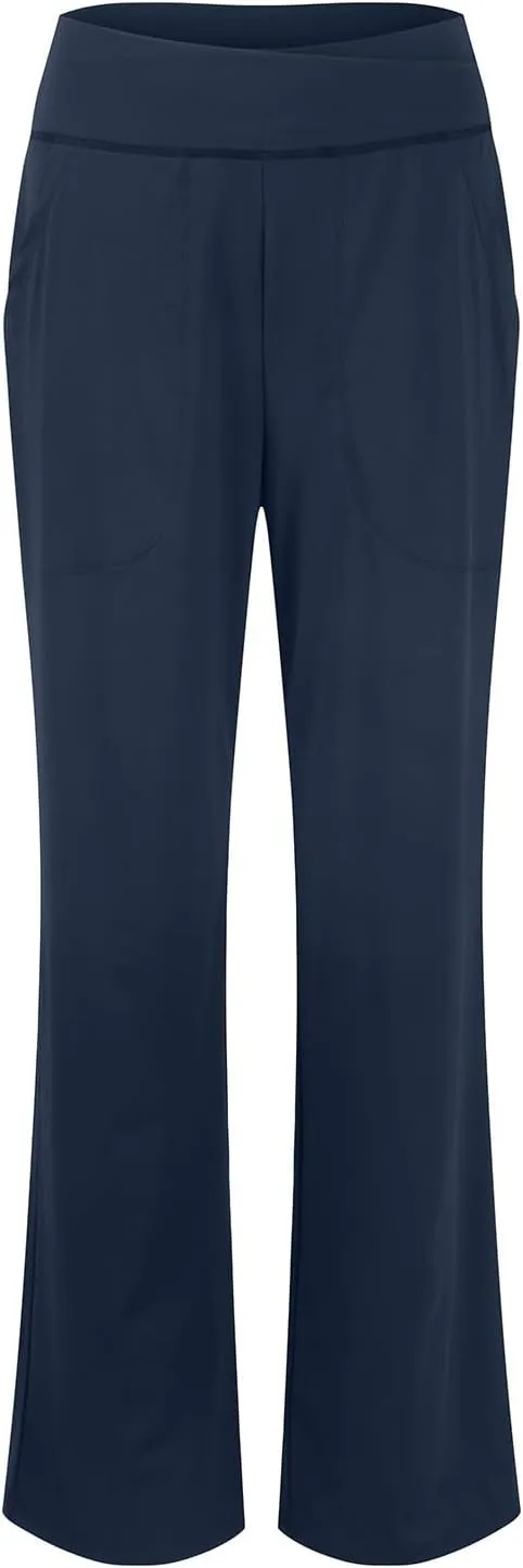 Wide Leg Yoga Pants for Women Crossover High Waisted Athletic Pants with Pockets Casual Comfy Lounge Pants