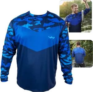 WindRider Fishing Shirts for Men  UPF 50  Long Sleeve UV Protection Lightweight, Breathable Rash Guard for Outdoor Use