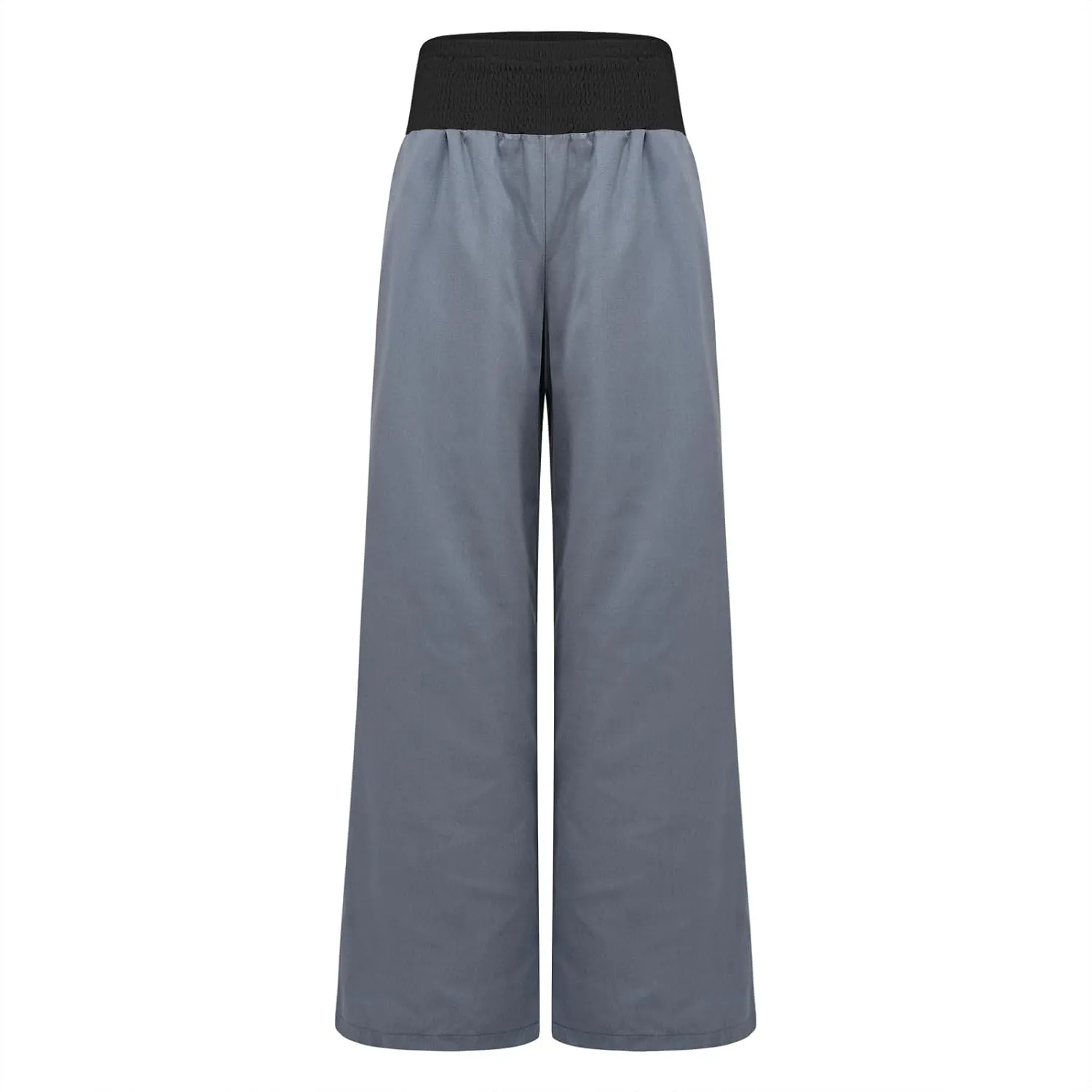 Women Summer Palazzo Pants High Waisted Cotton Linen Pant High Waisted Wide Leg Pants Boho Lounge Trousers