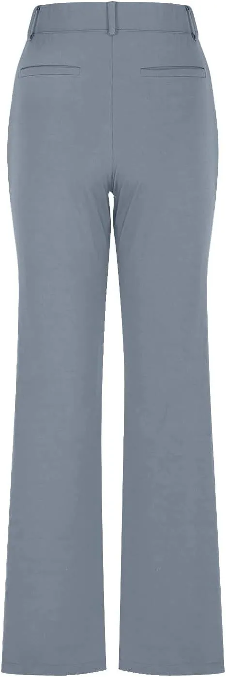 Womens Bootcut Dress Pants Business Casual Work Pants with Pockets High Waist Stretchy Trousers Office Slacks