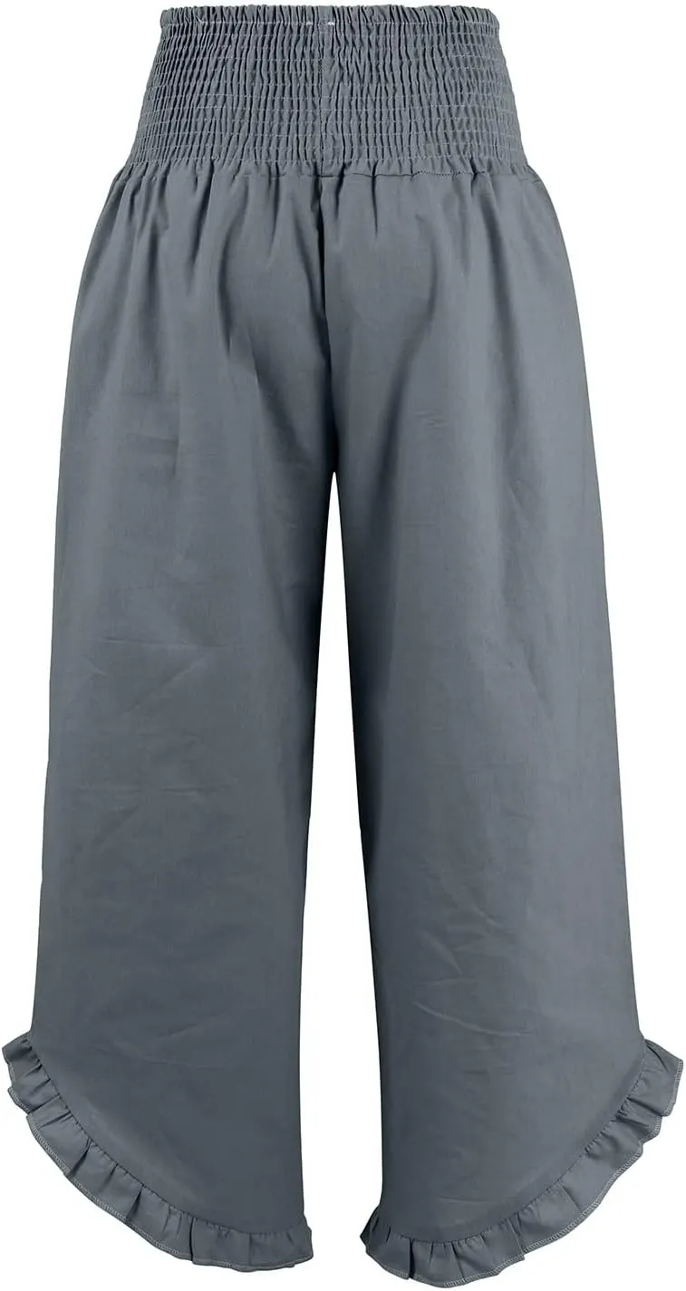 Women's Pants, Straight Leg Linen Pants Summer Wide High Waisted Lightweight Summmer
