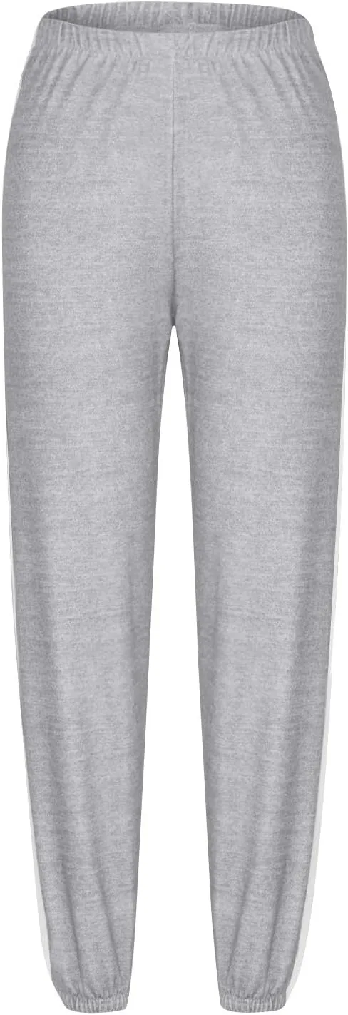 Women's Sweatpants Workout Joggers Elastic High Waisted Pants Hiking Jogging Pants Plus Size Sweatpants with Pockets