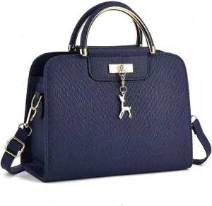 Women's Tote Handbag, Leather Satchel Tote With Shoulder strap, Hardware Women's Handbag, Lightweight Tote Bag For Travel