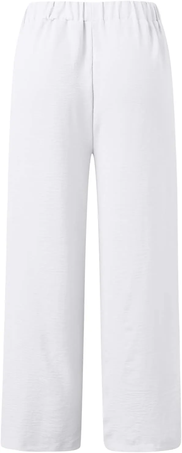 Womens Trousers Wide Leg High Waist Trouser Fit Loose Yoga Long Pants Business Casual Pants for Women Skinny