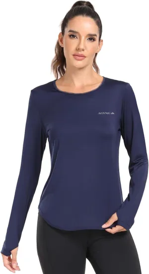 Womens UPF 50  Sun Shirts Long Sleeve UV Sun Protection Lightweight Quick Dry Rash Guard Workout Hiking Outdoor Tops