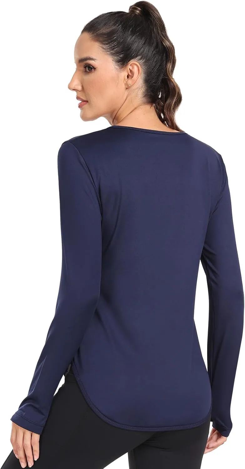 Womens UPF 50  Sun Shirts Long Sleeve UV Sun Protection Lightweight Quick Dry Rash Guard Workout Hiking Outdoor Tops