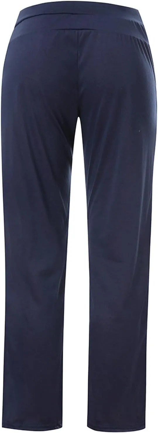 Womens Wide Leg Pants Yoga Leggings Drawstring Elastic High Waist Gym Sports Tights Pant Workout Casual Loose Trousers