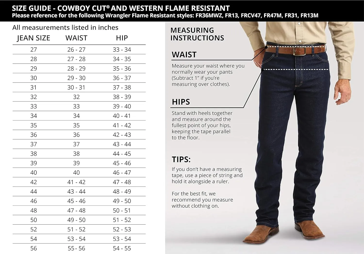 Wrangler Men's Flame Resistant Slim Fit Jeans
