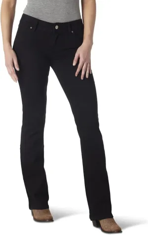 Wrangler Women's Western Mid Rise Stretch Boot Cut Jean