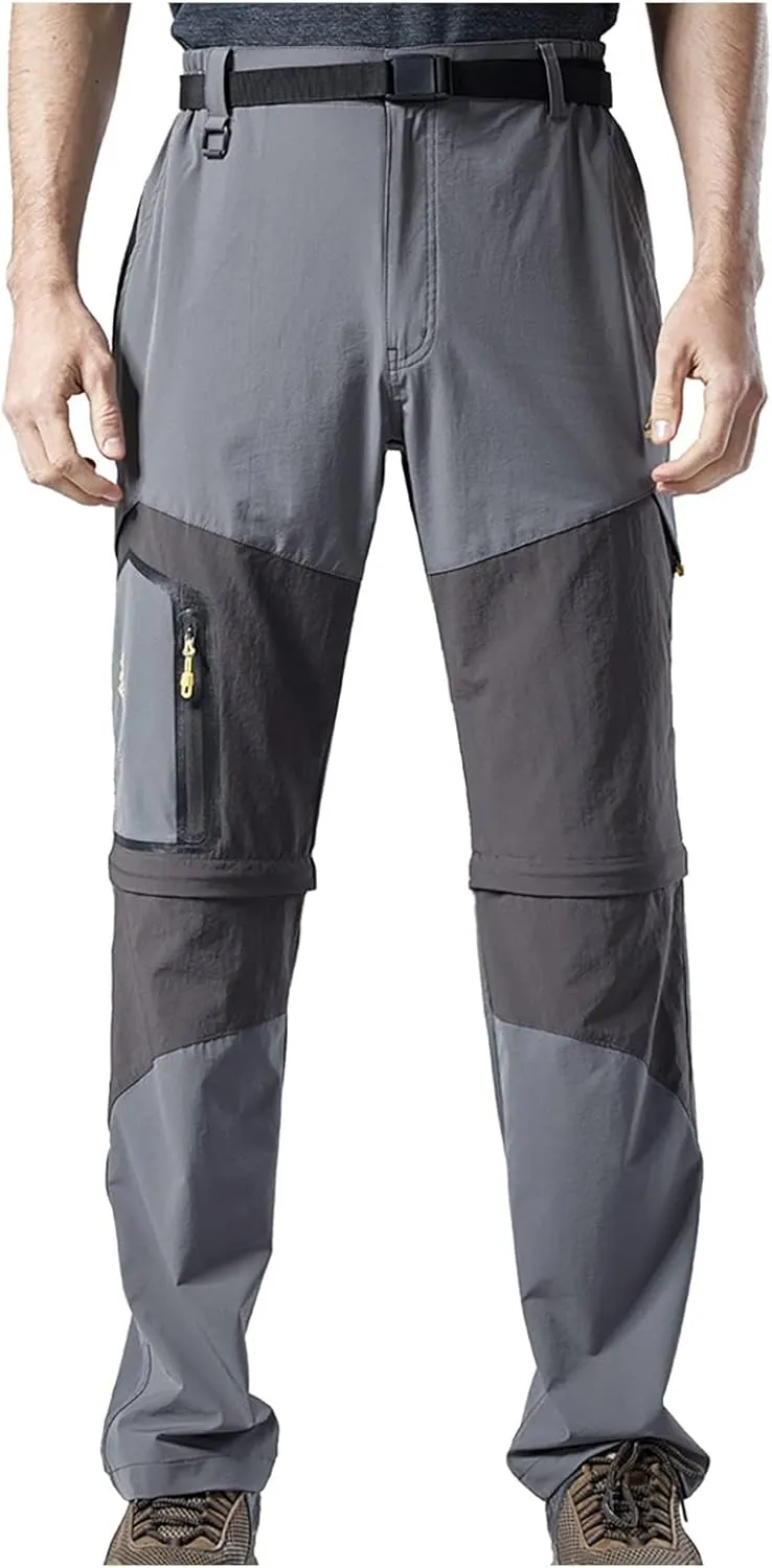 Ymosrh Khaki Jeans for Men are Thickened with Velvet, Outdoor Mountaineering, Multi Pocket Long Pants Mens Stretch