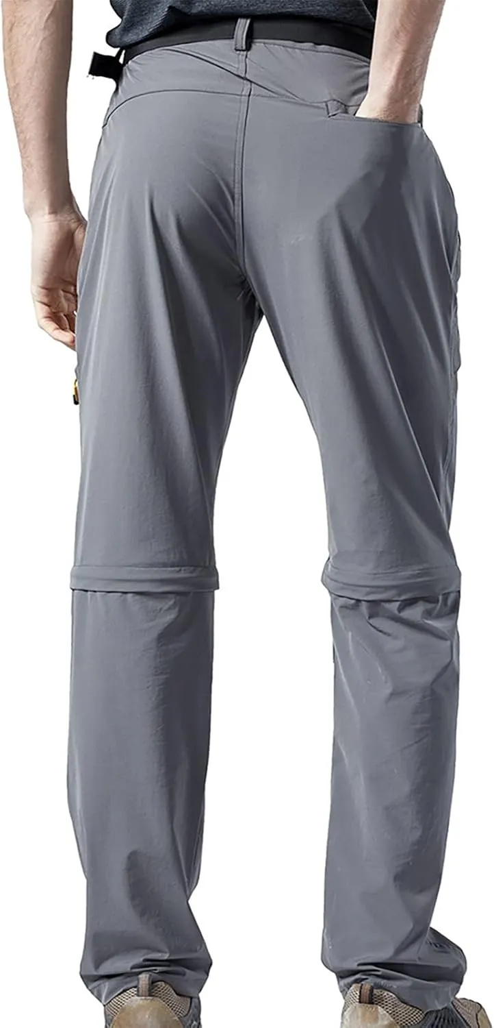 Ymosrh Khaki Jeans for Men are Thickened with Velvet, Outdoor Mountaineering, Multi Pocket Long Pants Mens Stretch
