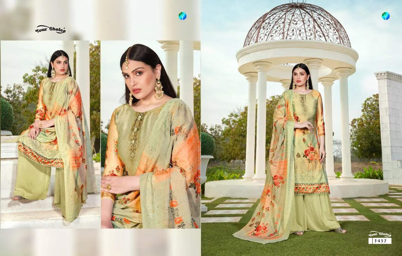YOUR CHOICE TANZEELA JAM SILK COTTON DIGITAL PRINT SUIT COLLECTION