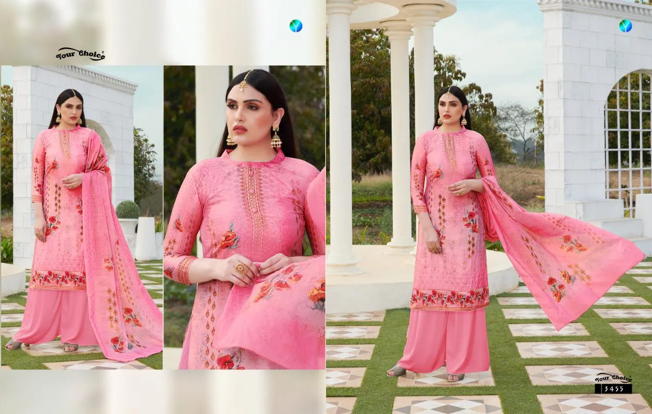 YOUR CHOICE TANZEELA JAM SILK COTTON DIGITAL PRINT SUIT COLLECTION
