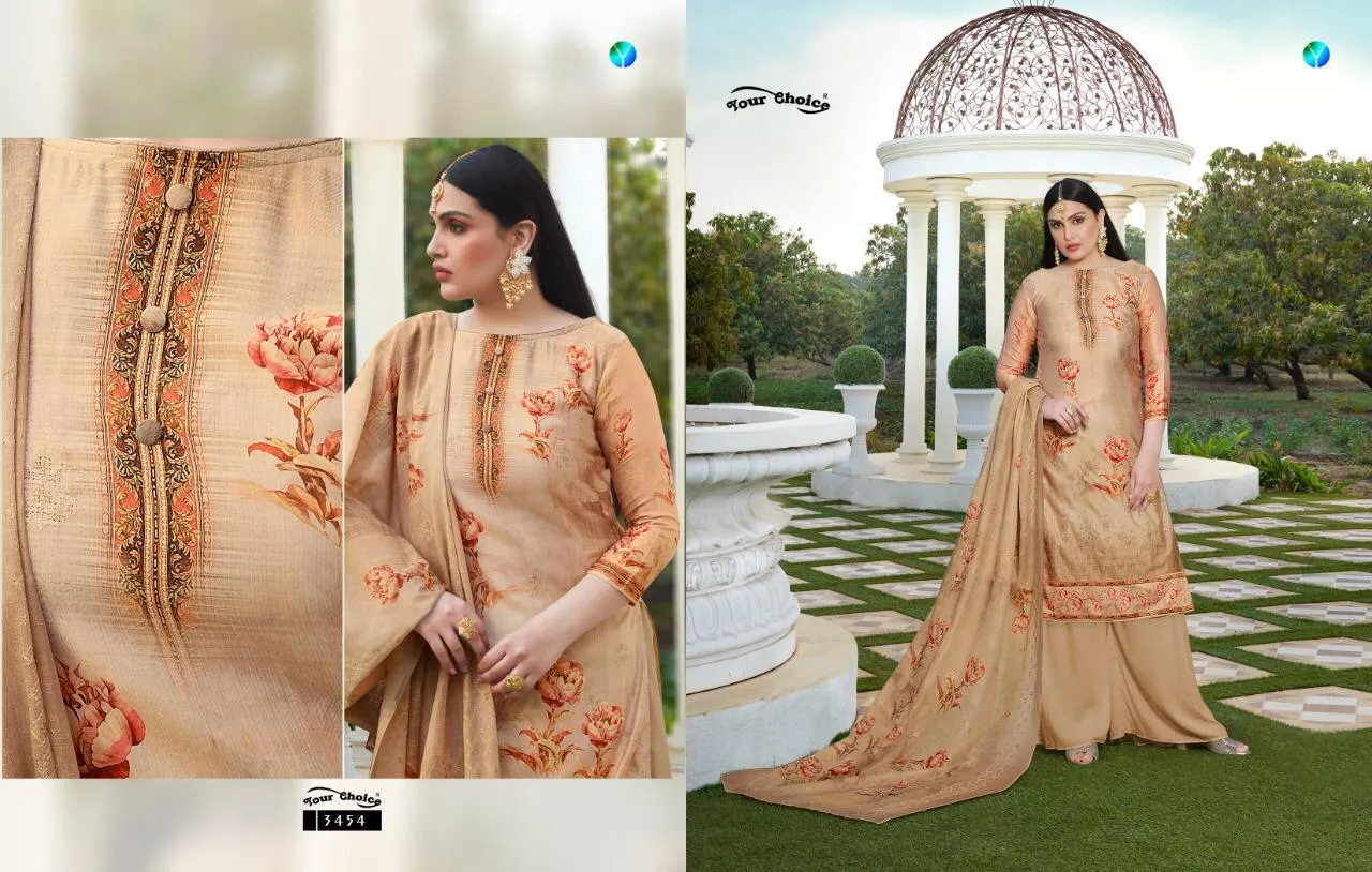 YOUR CHOICE TANZEELA JAM SILK COTTON DIGITAL PRINT SUIT COLLECTION