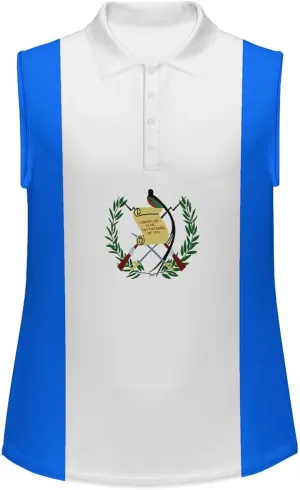 Zakqeik Italian Flag Women's Sleeveless Golf Tank Top V-Neck Athletic Polo-Shirts Workout