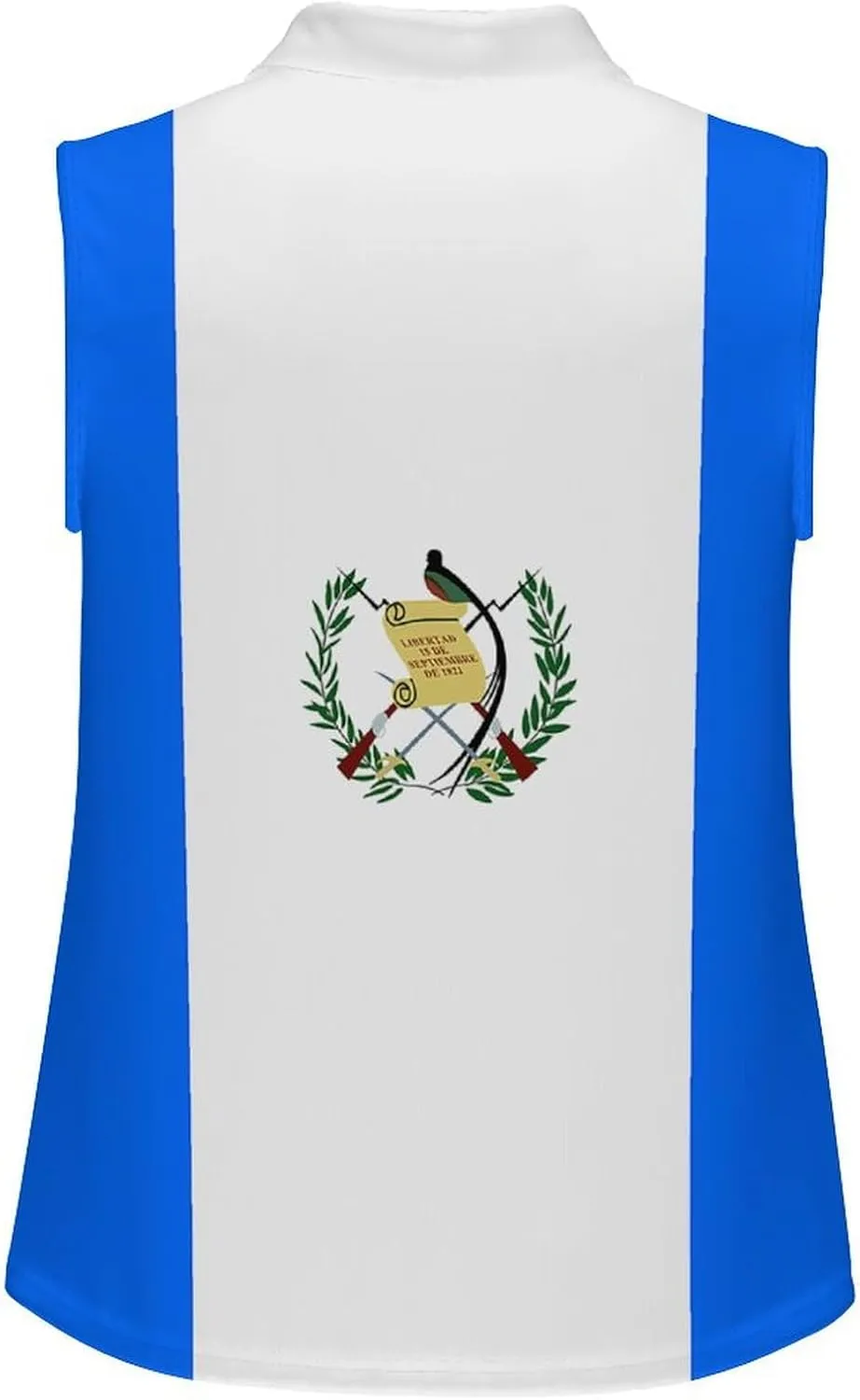 Zakqeik Italian Flag Women's Sleeveless Golf Tank Top V-Neck Athletic Polo-Shirts Workout