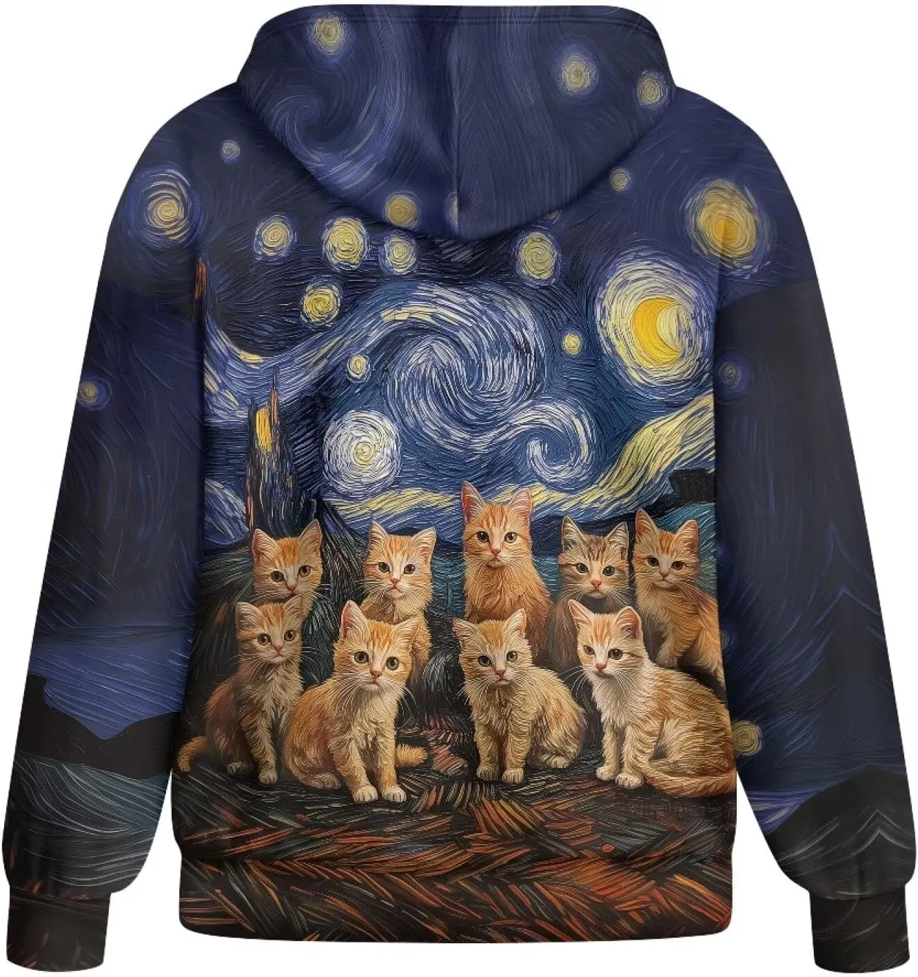 Zip up Sweatshirt for Women Drawstring Printed Loose Casual Hoodies Fall Jacket Oversized with Pocket